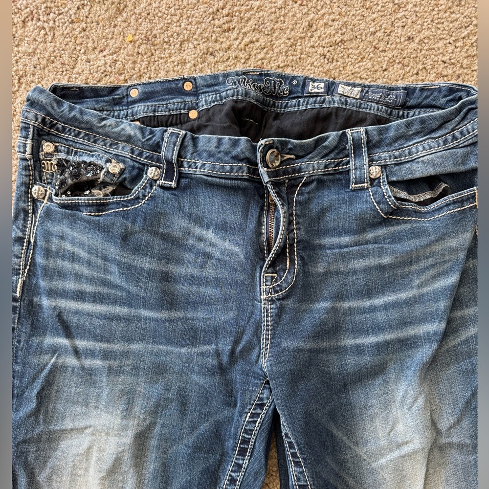 Miss Me Blue Distressed Jeans